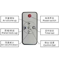 遙控款焊錫煙霧凈化器按鈕說明